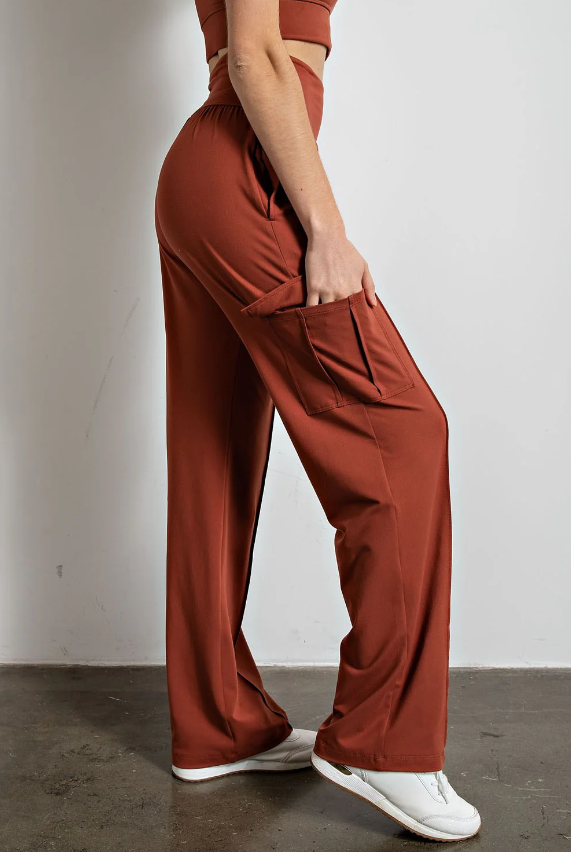 Calça cargo terracota