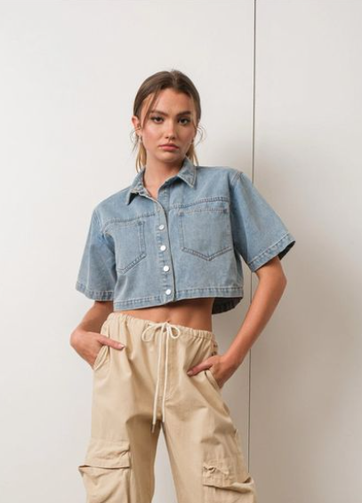 cropped jeans feminino