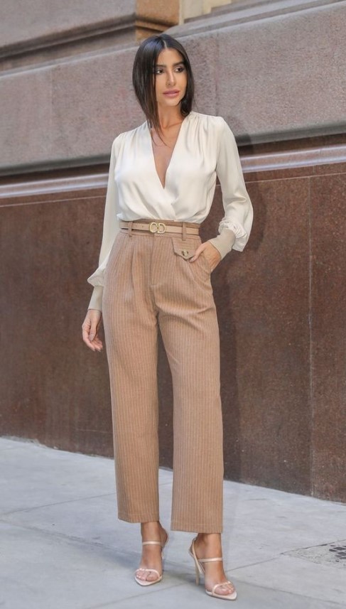 Wide Leg com salto fino